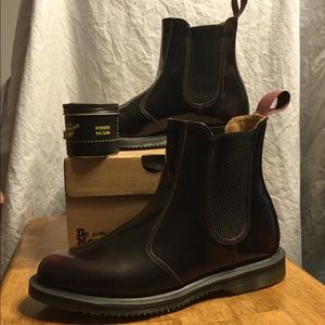 Dr Martens Flora Chelsea Cherry Arcadia boots NIB
